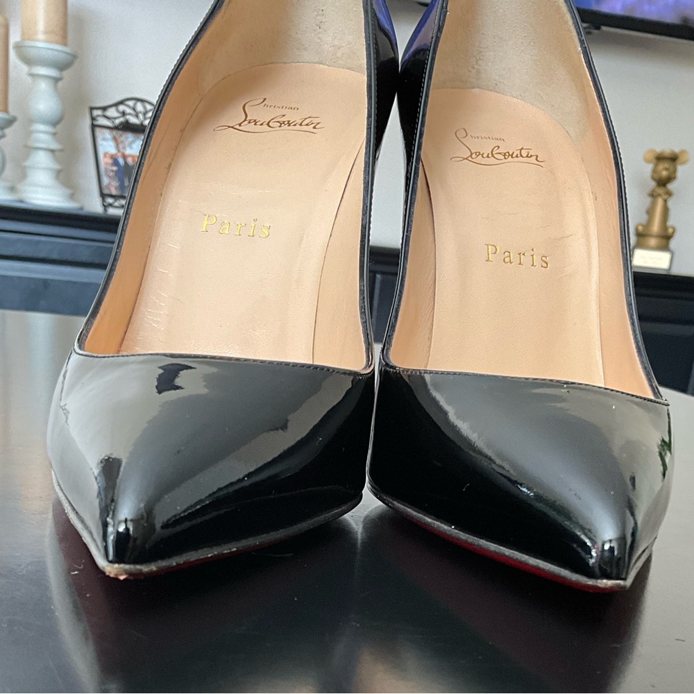 Christian Louboutin Black Patent Leather Heels So Kate - Picture 9 of 11